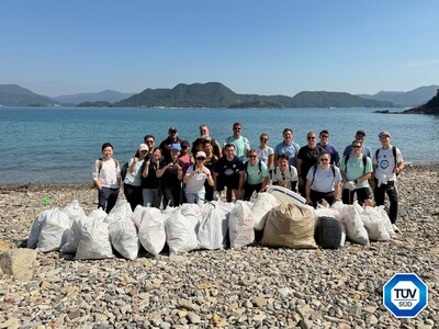TÜV南德攜手Hong Kong Krauts足球會舉辦净灘活動，促進社會可持續發展