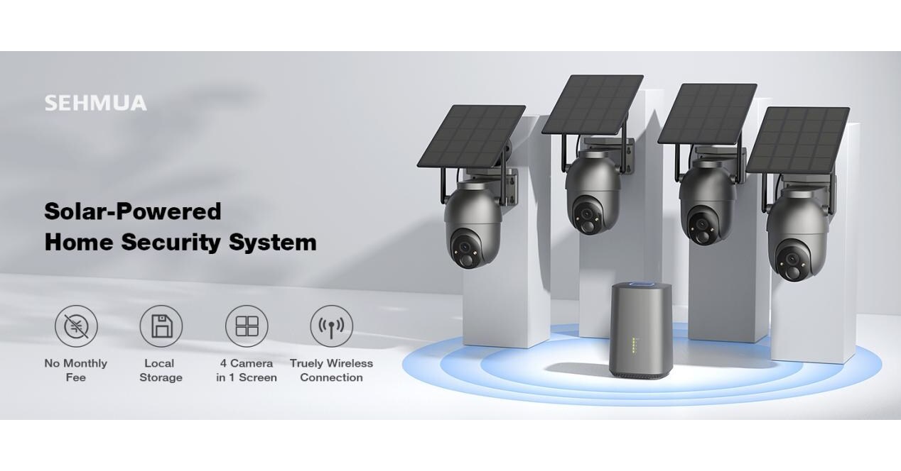 SEHMUA Launches Its First 2K Solar Security Camera System with Homebase