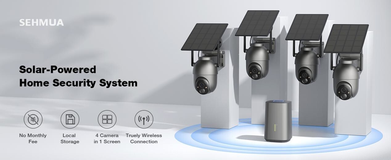 SEHMUA Launches Its First 2K Solar Security Camera System with Homebase