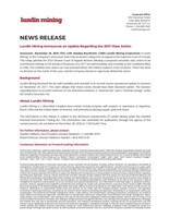 Lundin Mining Announces an Update Regarding the 2017 Class Action (CNW Group/Lundin Mining Corporation)