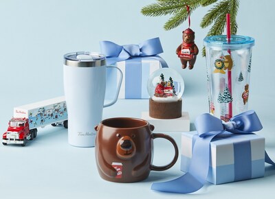 Tim Hortons® holiday merch available now at participating Tims® restaurants across Canada with an adorable "Beary Kind" theme