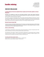 Lundin Mining Announces Updated Share Capital and Provides Update on Share Buybacks (CNW Group/Lundin Mining Corporation)