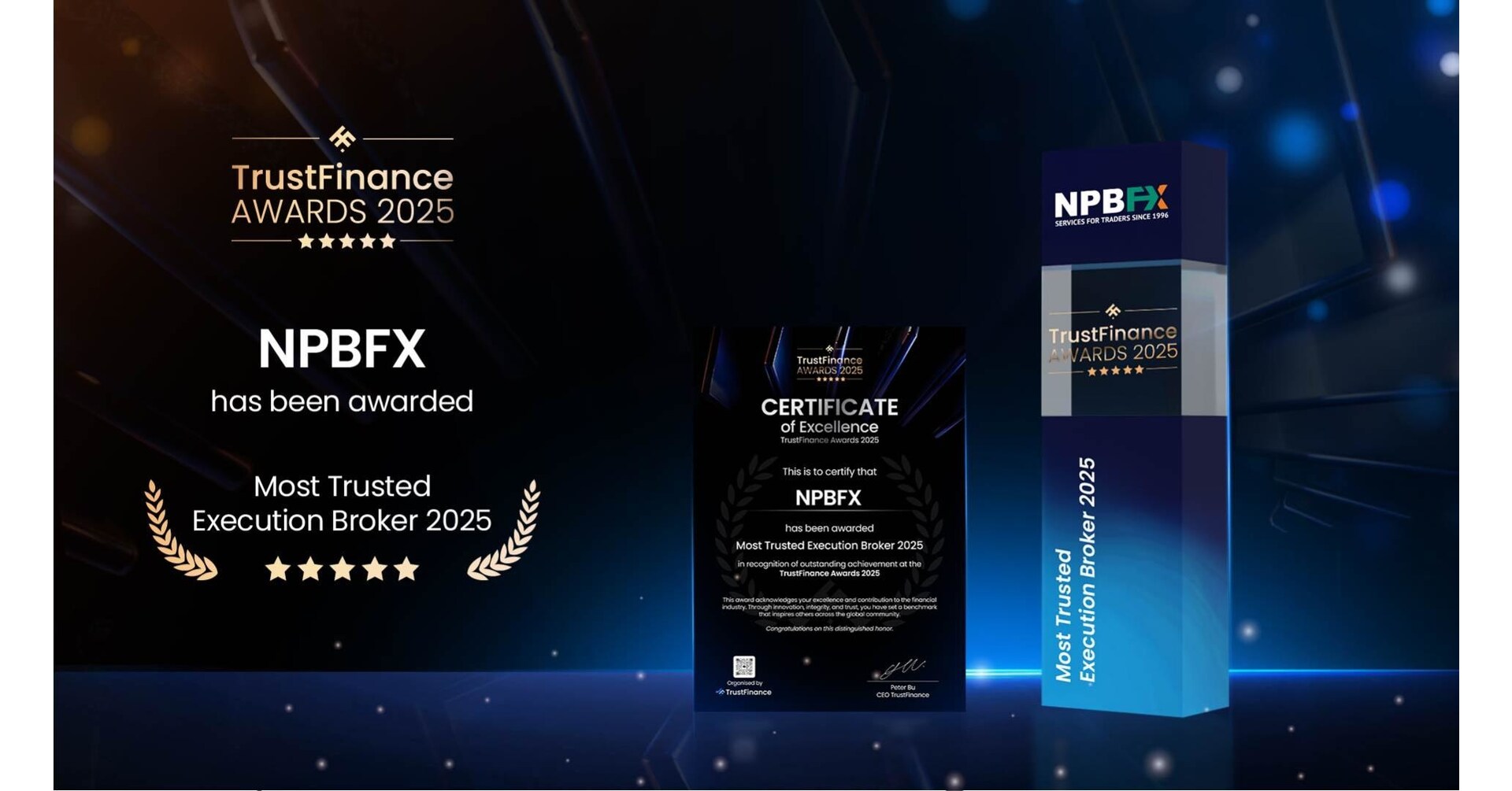 NPBFX Wins Most Trusted Execution Broker 2025 at the TrustFinance Performance Awards