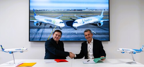 Julian Fish, Head of Aviation Operations, IBS Software and Paul-Henri Dubreuil, Chairman of Groupe Dubreuil