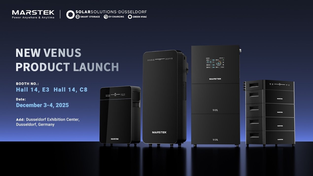 MARSTEK présente ses nouveaux systèmes de stockage d'énergie VENUS à Solar Solutions Düsseldorf 2025