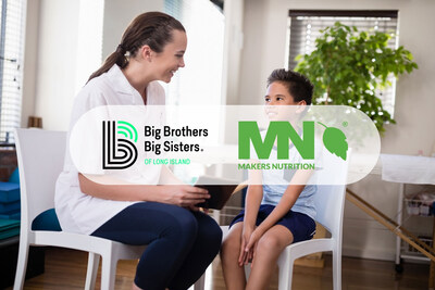 A Big Sister mentoring her Little Brother indoors—an example of the life-changing relationships supported by Big Brothers Big Sisters of Long Island. Makers Nutrition proudly donated $1,000 to help ignite the power and promise of youth. A Big Sister mentoring her Little Brother indoors—an example of the life-changing relationships supported by Big Brothers Big Sisters of Long Island. Makers Nutrition proudly donated $1,000 to help ignite the power and promise of youth.