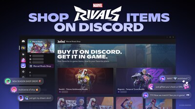 Marvel Rivals chosen as the first partner to integrate shopping and gifting natively across Discord