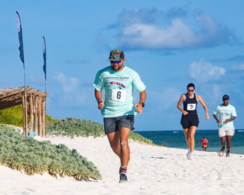 The running races take place on the sandy roads and beaches of Anegada