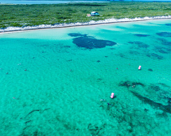 The swim course on the north side of Anegada
