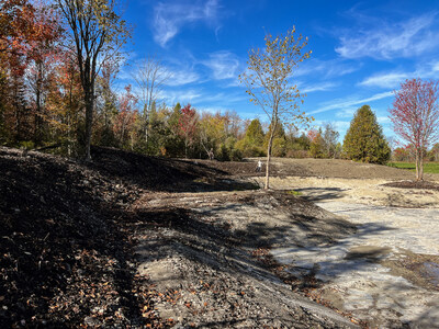Early excavation of a wetland. (CNW Group/Ducks Unlimited Canada)