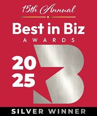 15th annual Best in Biz Awards silver winner logo