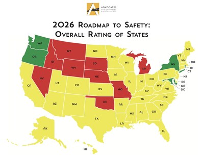 2026 Roadmap to Safety: Overall Rating of States