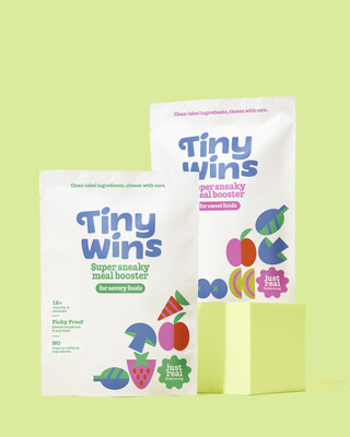 Tiny Wins is a first-of-its-kind line of nutrition blends made entirely from real, natural food ingredients and designed to dissolve invisibly into kids’ favorite meals without changing taste, texture, or color.