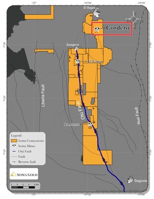 Figure 1: Location Map of the Cordero Mine (CNW Group/Soma Gold Corp.)