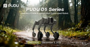 Pudu Robotics stellt die PUDU-D5-Serie vor: Autonome vierbeinige Roboter in Industriequalität, entwickelt für komplexe Einsätze in der Praxis