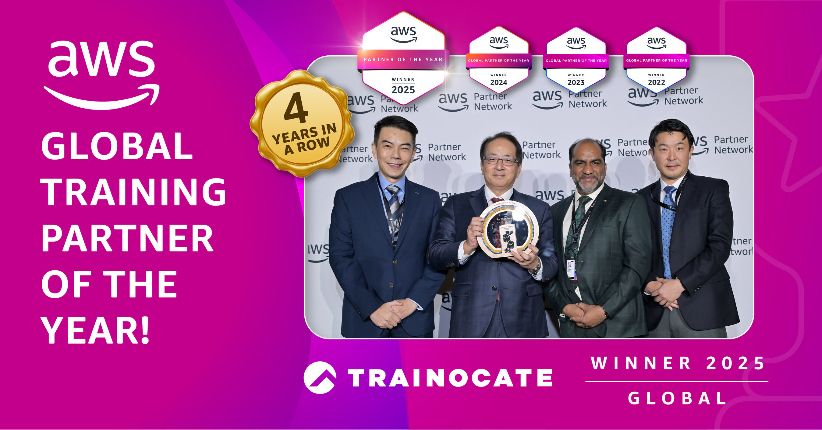 Trainocate Networks India Awarded a 2025 AWS Partner Award