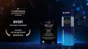 BYDFi Wins the Trusted Exchange Award at the TrustFinance Performance Awards 2025