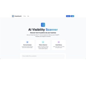 SimpleScanAI Launches the "FICO Score" for AI Visibility