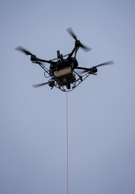 Hoverfly Spectre TeUAS with AV Titan-SV C-UAS payload, controlled via AV_Halo command.