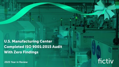 Fictiv's U.S. Manufacturing Center of Excellence Completed ISO 9001:2015 Audit with Zero Findings.