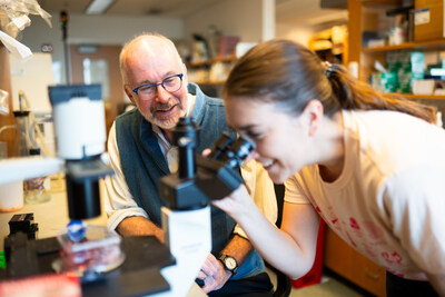 Martin Peter Carroll, M.D. (left), and Sarah Skuli, M.D., Ph.D. (right). 

"This grant will help our team better understand the mechanisms of resistance so that we can make chemotherapy work better for people with AML, providing more cures with fewer side effects," says Carroll. 

Photo credit: Margaret Reed and courtesy of Penn Medicine.
