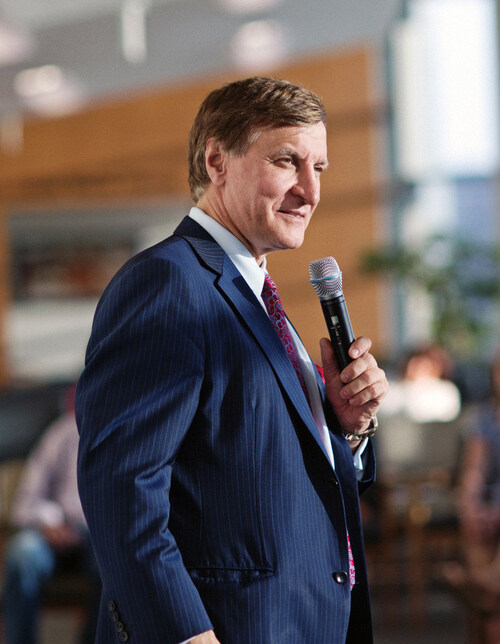 Dr. Rohrich at a recent speaking event