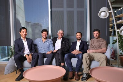 Left to right: Alan Ho, CEO of Qolab, Dr. Yonatan Cohen, CTO of QM, Professor John Martinis, CTO of Qolab, Dr. Itamar Sivan, CEO of QM, Dr. Nissim Ofek, Chief Engineer of QM. Photo Credit: Orel Cohen Left to right: Alan Ho, CEO of Qolab, Dr. Yonatan Cohen, CTO of QM, Professor John Martinis, CTO of Qolab, Dr. Itamar Sivan, CEO of QM, Dr. Nissim Ofek, Chief Engineer of QM. Photo Credit: Orel Cohen