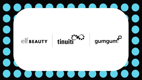 e.l.f. Beauty x Tinuiti x GumGum logos