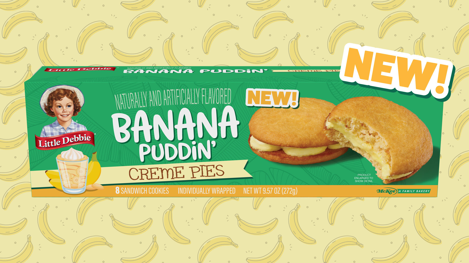 Little Debbie® Unveils Exciting New Flavor: Banana Puddin' Creme Pie