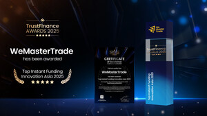 WeMasterTrade Wins "Top Instant Funding Innovation Asia 2025" at the TrustFinance Performance Awards
