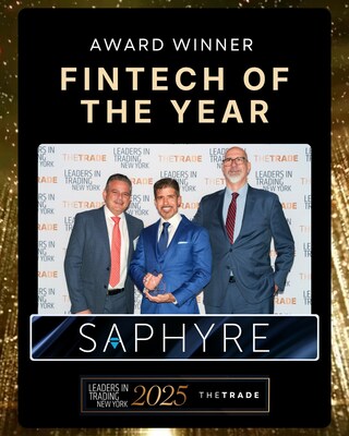 Saphyre Wins Fintech of the Year Saphyre Wins Fintech of the Year