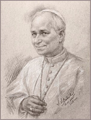 Pope Leo Official Portrait Study by Igor Babailov (© Igor Babailov)