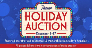 CHAPPELL ROAN, CARDI B, LIONEL RICHIE, NOAH KAHAN, KACEY MUSGRAVES, ALEX WARREN, ALICIA KEYS, NE-YO, ROSÉ, COLDPLAY, EJAE, OLD DOMINION, MS. LAURYN HILL, KALI UCHIS, LIN-MANUEL MIRANDA &amp; MORE DONATE ONE-OF-A-KIND EXPERIENCES AND COLLECTIBLES NOW AVAILABLE AT 5TH ANNUAL ASCAP FOUNDATION HOLIDAY AUCTION
