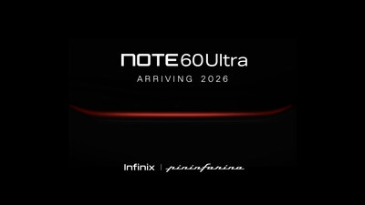 A teaser poster featuring the Infinix × Pininfarina collaboration, hinting at the upcoming co-designed flagship device, the Infinix NOTE 60 Ultra.