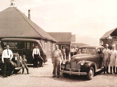 Winder Farms team in the early 1940s including George, Ned, Rich, Jerse and Pete Winder.