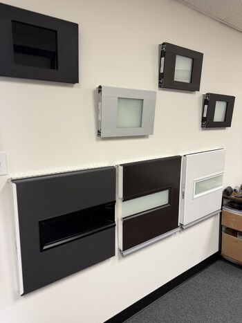 Hands-on access to garage door samples and design guidance