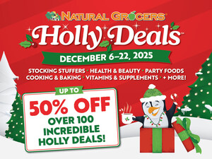 Deck the Aisles with Natural Grocers®: Holly Deals Event, Dec. 6-22, 2025