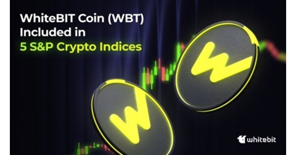 WhiteBIT's Native Coin WBT Added to Five S&P Cryptocurrency Indices