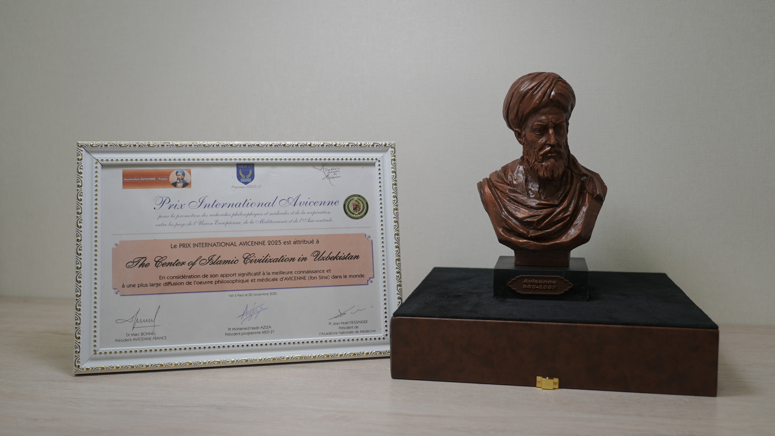 Islamic Civilization Center in Uzbekistan Awarded Prestigious International Prix Avicenne 2025 award