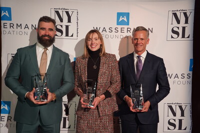 March of Dimes New York Sports Luncheon Honorees Jason Kelce, Katie Ledecky and Steve Phelps