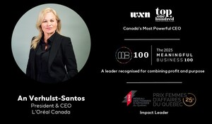L'ORÉAL CANADA CEO HONORED WITH TRIPLE RECOGNITION, CELEBRATED AS AN INSPIRING LEADER