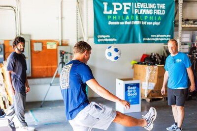 In July, Subaru hosted an event at the Leveling the Playing Field Philadelphia warehouse where volunteers including Philadelphia Union defender Frankie Westfield helped kick off the Subaru: Gear for Good initiative. Volunteers sorted incoming donations to make space for future contributions.