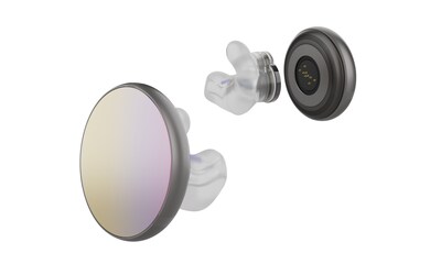 The iyO One, a custom-fitted, ear-worn agentic computer.