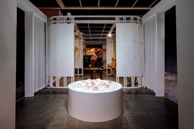 圖 1 : Leo Wong 藝術裝置《 池泉牡丹 》Maison&Objet Intérieurs Hong Kong