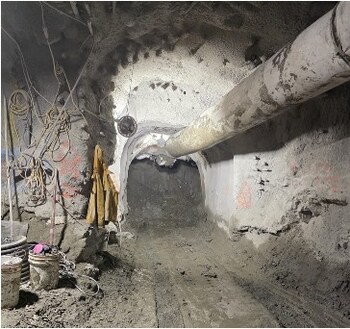 Pic 1 - 3A Crosscut Heading (CNW Group/Omineca Mining and Metals Ltd.)