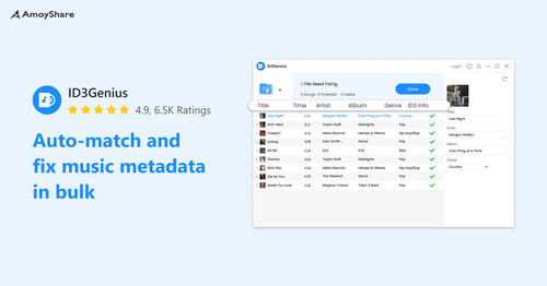 Auto-match and fix music metadata in bulk with ID3Genius