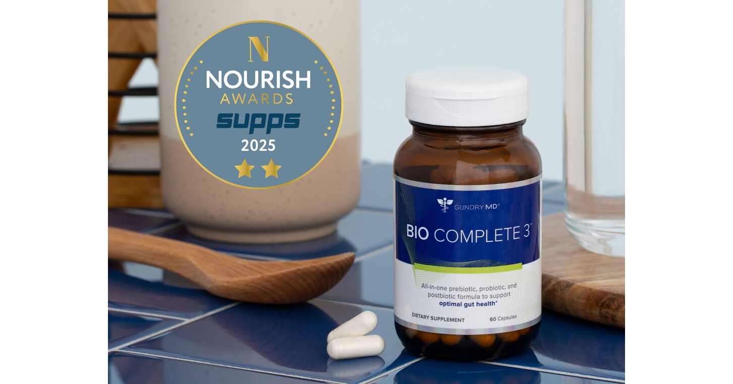 Comprehensive Gut Health Support In A Clean, Well Tested Format - Gundry MD Bio Complete 3 Wins a 2025 Nourish Awards for Supplements