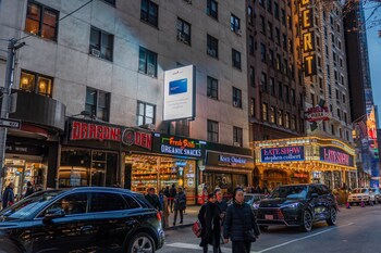 The Midtown Digital OOH Advertising Network - at night