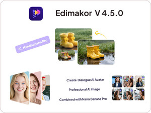Edimakor V4.5.0 Unveils NanoBanana Pro &amp; Multiple Avatars Dialogue for Digital Interactions