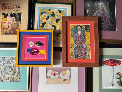 With Smart Color Matching from Frame It Easy, effortlessly match your matting to any color